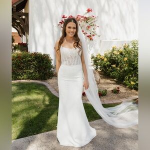 Elegant White Wedding Dress